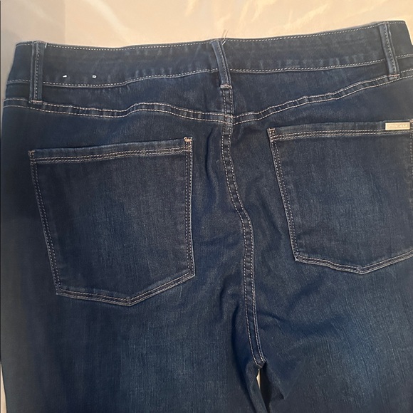 White House Black Market Dark Blue Ankle Jeans - Picture 4 of 5